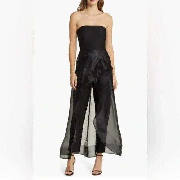 Hutch Black Ember Strapless Jumpsuit